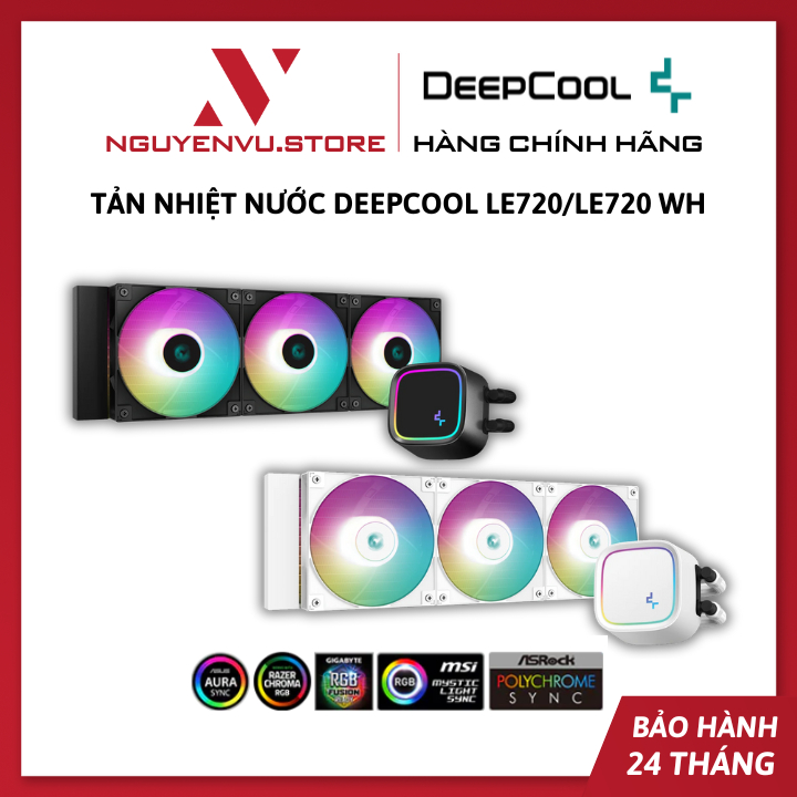 Tản Nhiệt Nước AIO Deepcool LE720 LE720 WH - Deepcool LE520 LE520 WH