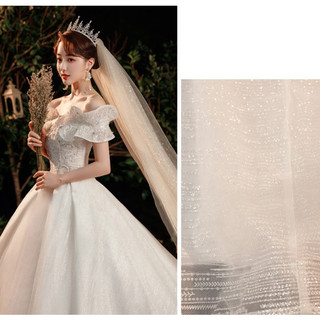 Vải kim tuyến may đồ cưới, áo dài, đầm dạ hội 587