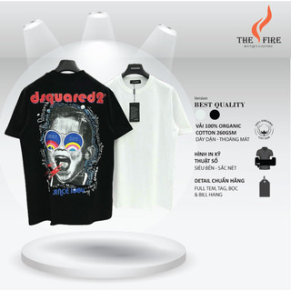 Áo thun ,phông dsquared2 in chữ 100% cotton thiết kế hot trend nam nữ new 2023