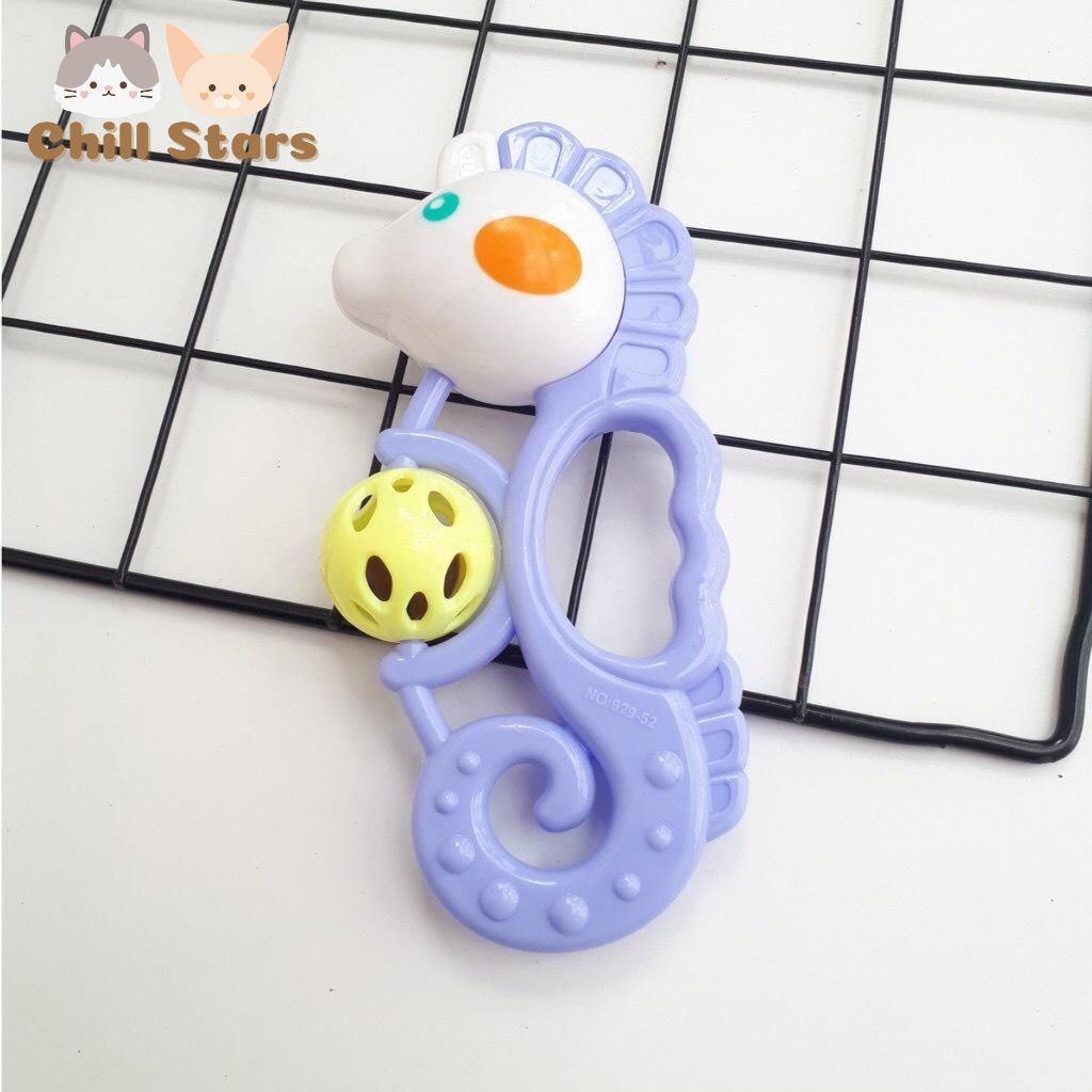 Bộ đồ chơi xúc xắc 7 món hình thú phát tiếng kêu vui nhộn kích thích vận động và giác quan của bé Chill Stars