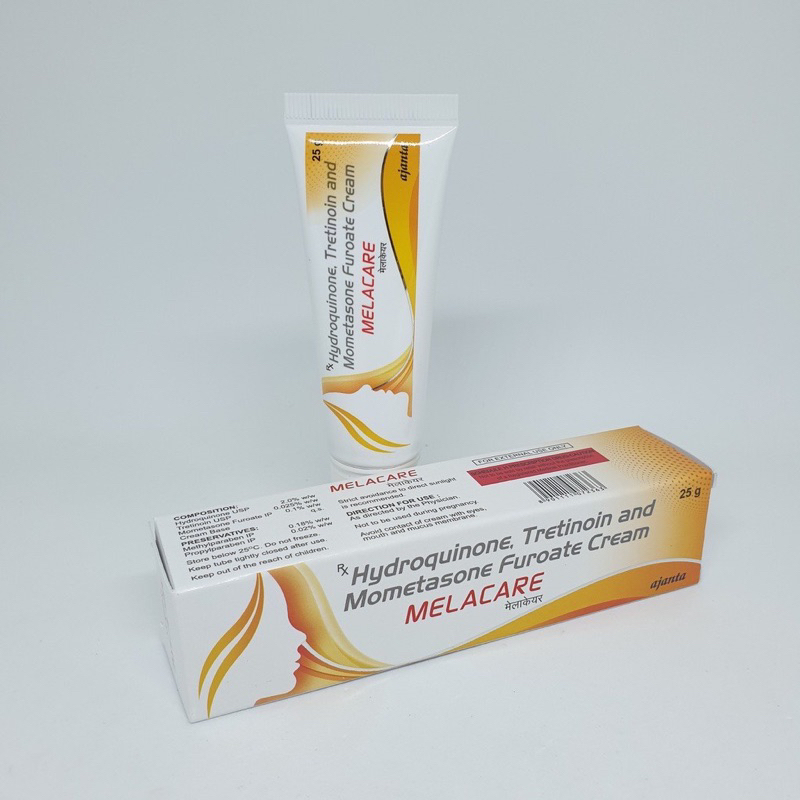 Kem bôi giảm nám, tàn nhang Melacare Forte cream xanh/vàng 25g