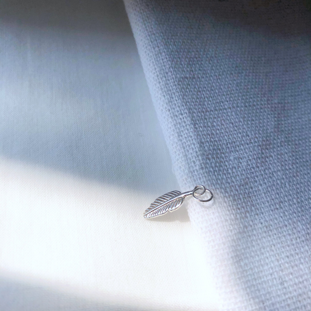 Mặt Dây Bạc Nữ CaoBac Silver Chất Liệu Bạc Thái Cao Cấp Hoạ Tiết Lá Lạ Mắt Độc Đáo Dành Tặng Cho Bạn Nữ