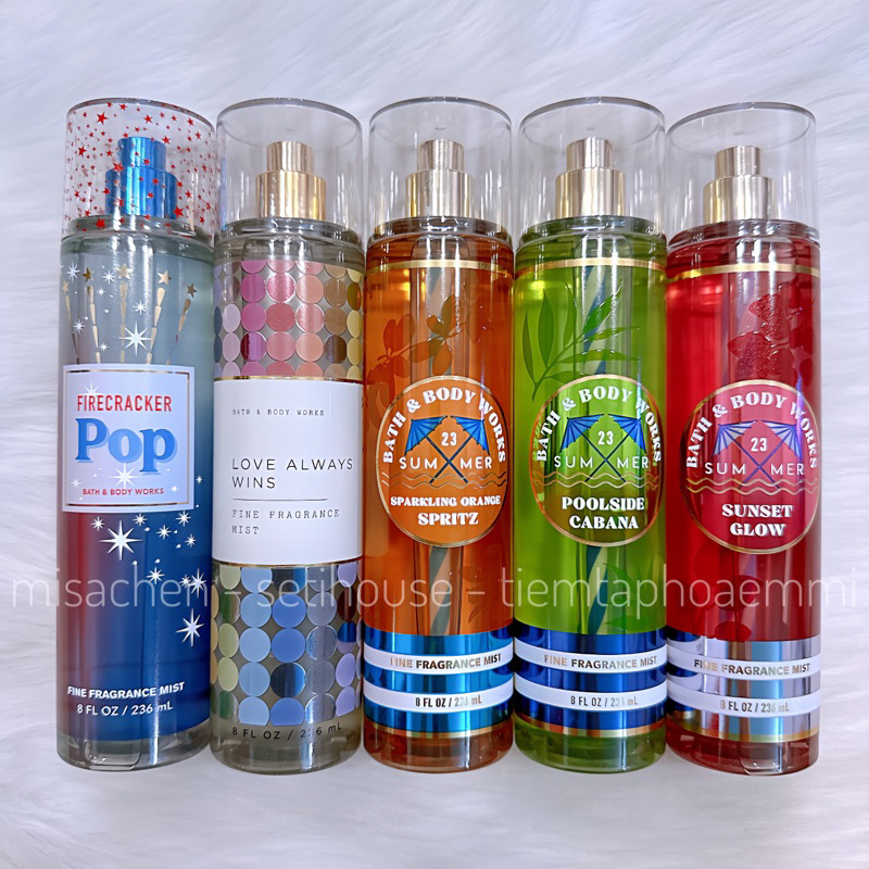 (AUTH) Xịt thơm toàn thân BATH AND BODY WORKS 236ml