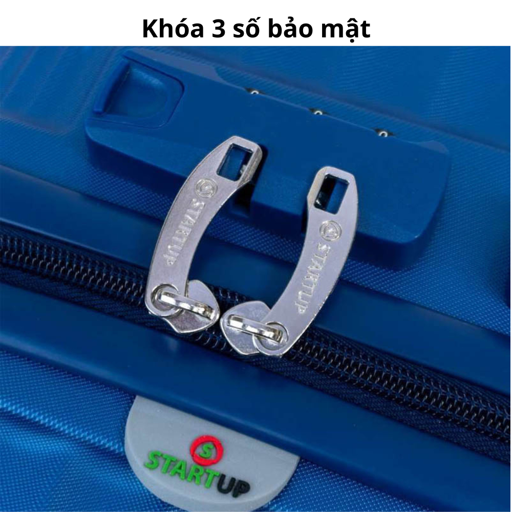 Vali Hùng Phát Start Up Nhựa ABS 515 Bạc Size 20/24/28 Bảo Hành 1 Năm