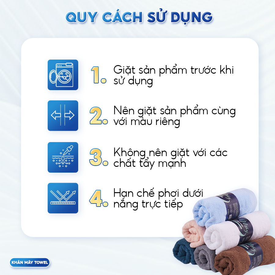 Khăn Tắm Gội Đầu Lau Mặt Dùng Cho Gia Đình Spa Khách Sạn 100% Cotton Thấm Hút | BigBuy360 - bigbuy360.vn