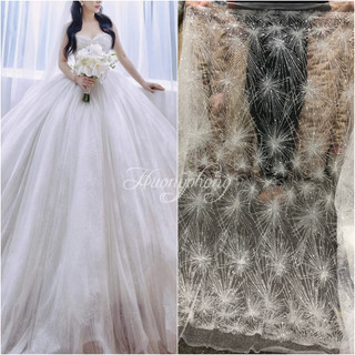 Vải ren kim tuyến 582