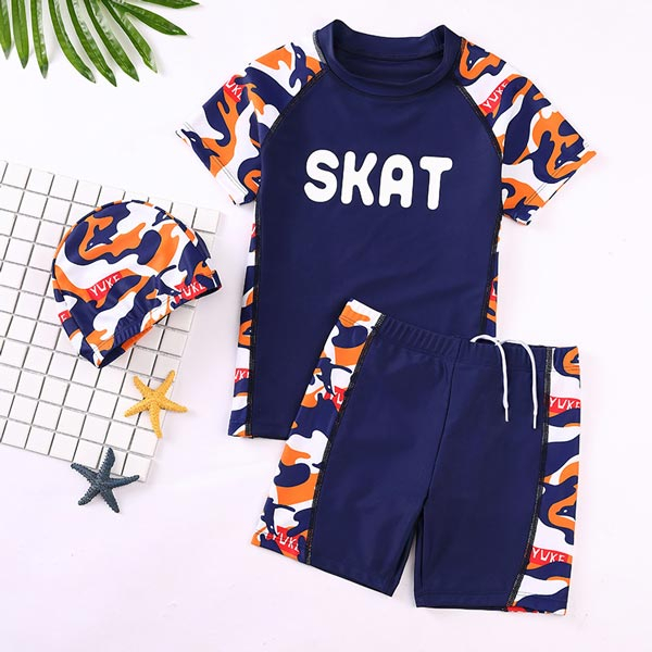 Bộ Đồ Bơi Bé Trai Twin Skat Size Lớn, Áo Bơi Size Đại Cho Bé Trai Thiếu Niên, Chất Liệu Vải Cao Cấp Co Giản Tốt