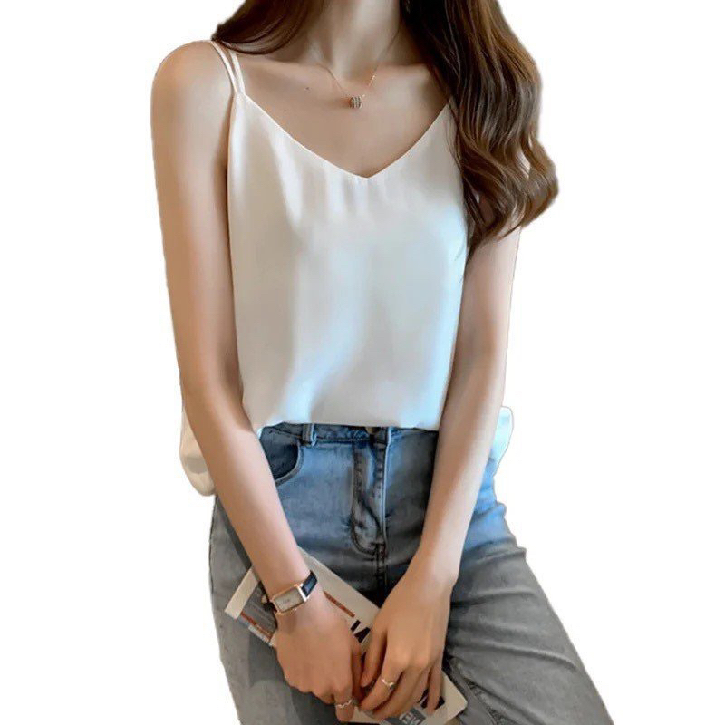 Áo hai dây lụa mịn dây đan chéo cực xinh