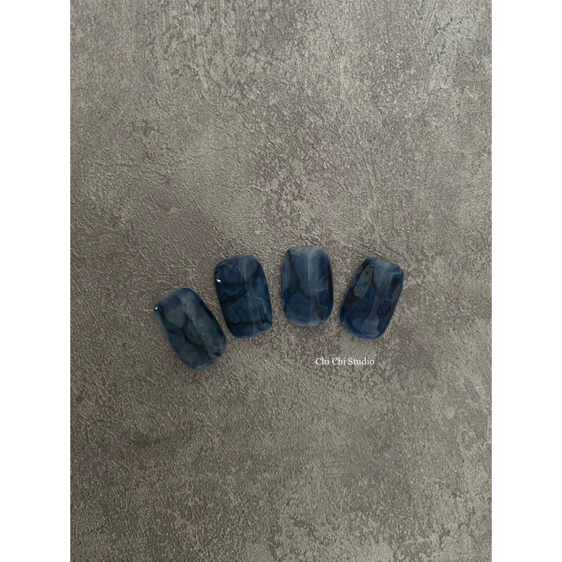 Nailbox mẫu đá gemstone xanh xám 🦋