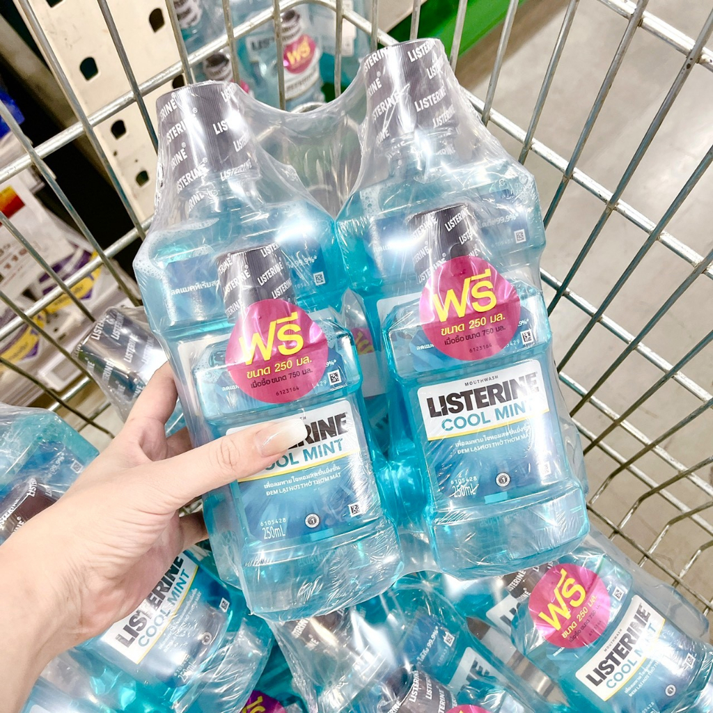 Lốc 2 Chai Nước Súc Miệng Listerine Thái