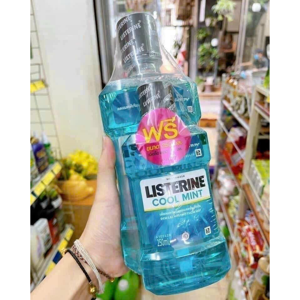 Lốc 2 Chai Nước Súc Miệng Listerine Thái