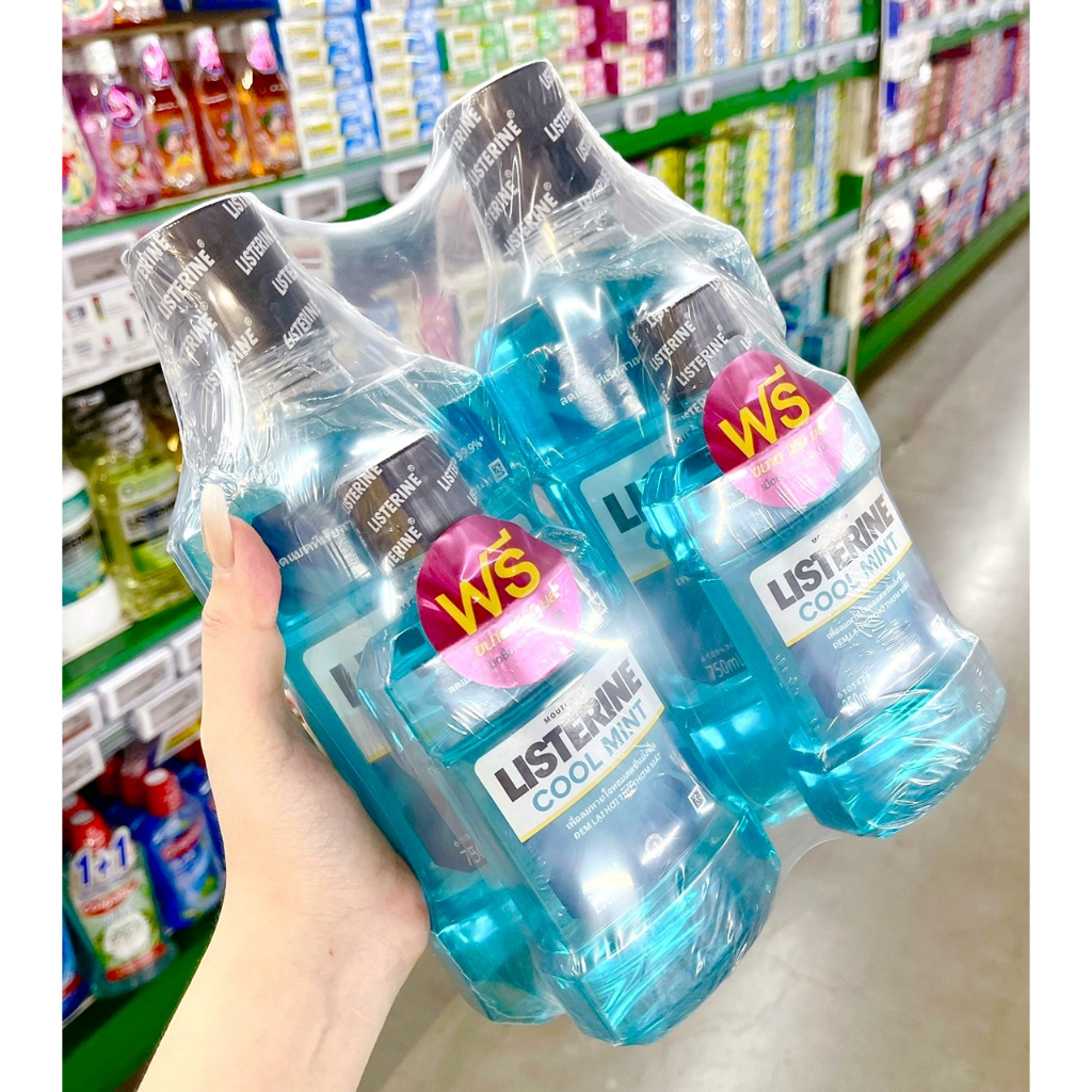 Lốc 2 Chai Nước Súc Miệng Listerine Thái