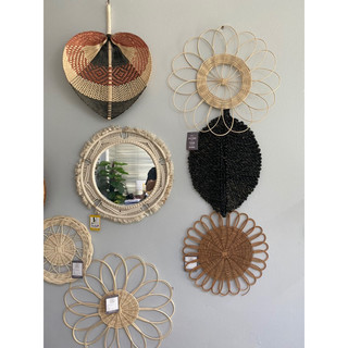 đĩa mây tre decor treo tường
