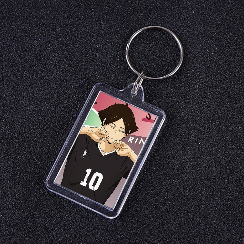 Móc khóa mica IN HÌNH HAIKYUU!! Vua Bóng Chuyền ver ĐỒNG PHỤC anime chibi xinh xắn dễ thương