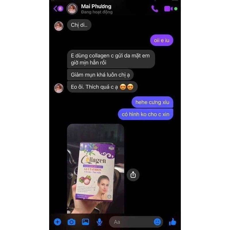 Colagen đậu biếc