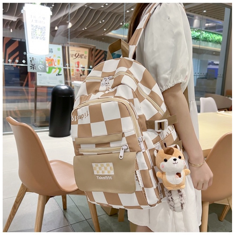 Balo Caro Đi Học Thời Trang Nữ Tides1996