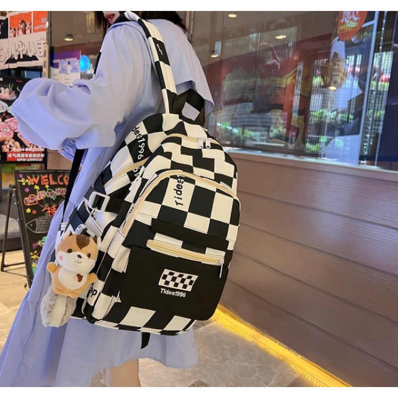 Balo Caro Đi Học Thời Trang Nữ Tides1996