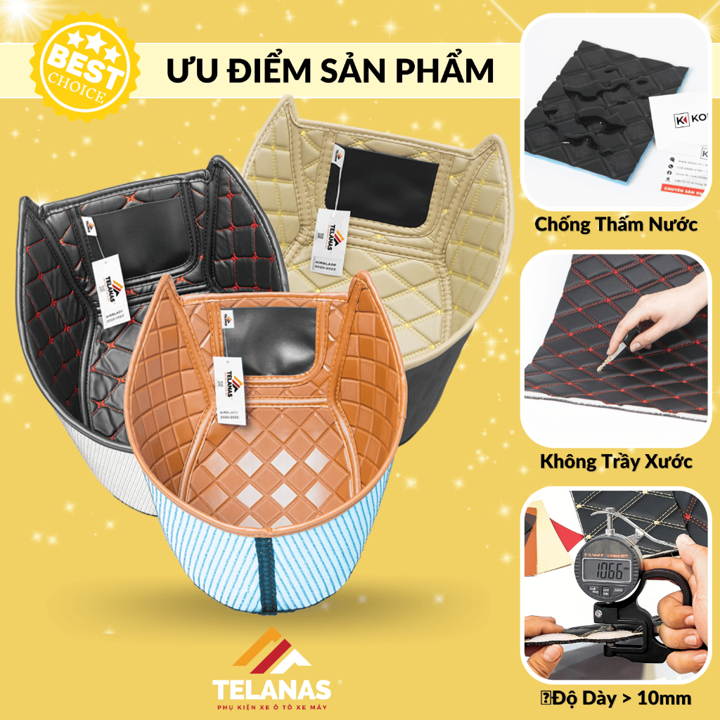 Lót Cốp Da Cách Nhiệt cho dòng Xe HONDA LEAD 110 2008-2012 chống sốc, chống thấm nước, tránh trầy xước