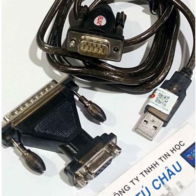 Cáp USB ra Com - Chuẩn USB 2.0 ra RS232 (Com 9 Kim đực - Hiệu Uitek)