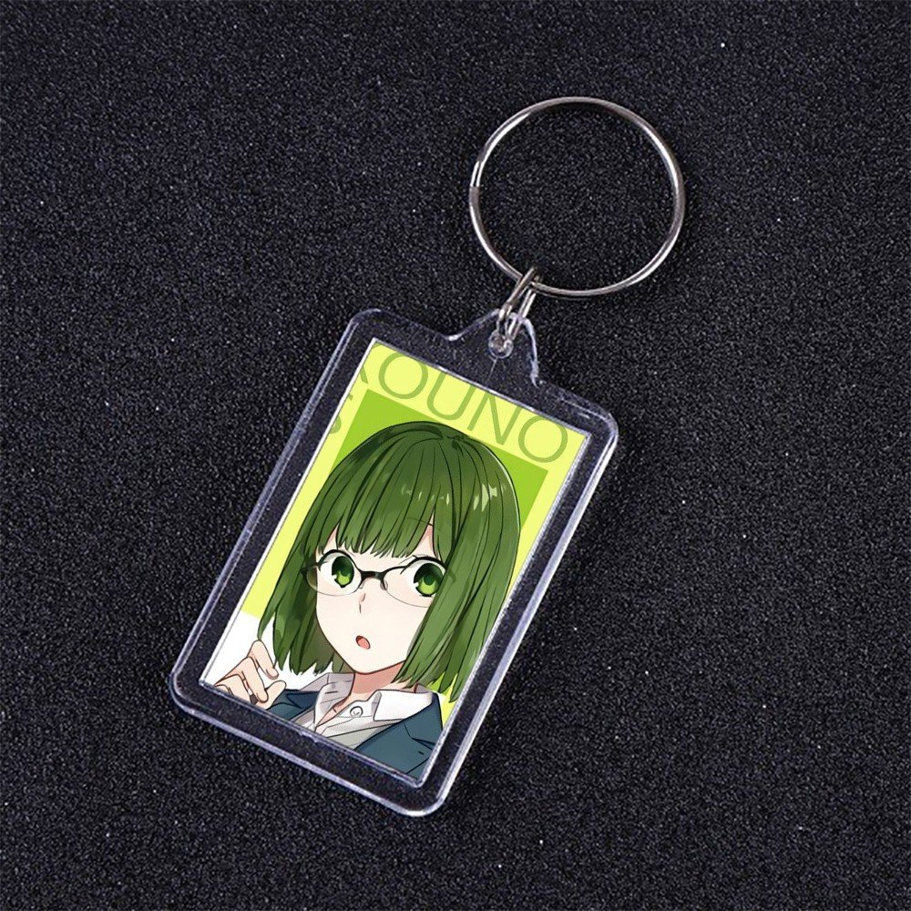 Móc khóa mica IN HÌNH HORIMIYA ver NỀN MÀU SẮC anime chibi xinh xắn dễ thương