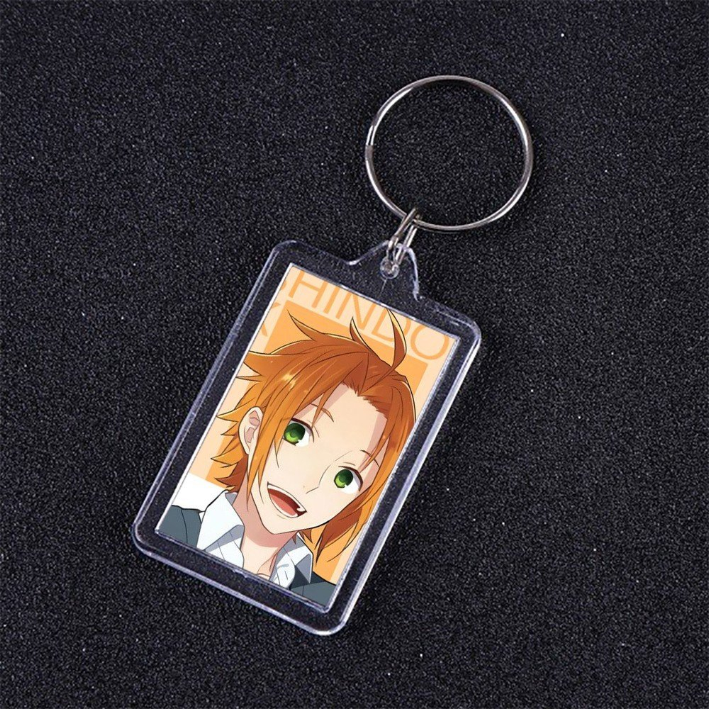 Móc khóa mica IN HÌNH HORIMIYA ver NỀN MÀU SẮC anime chibi xinh xắn dễ thương