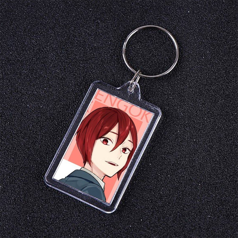 Móc khóa mica IN HÌNH HORIMIYA ver NỀN MÀU SẮC anime chibi xinh xắn dễ thương