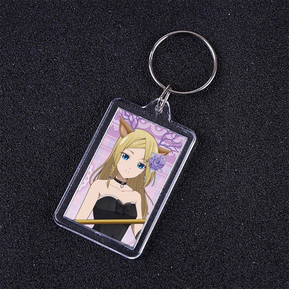 Móc khóa mica IN HÌNH LOVE IS WAR CUỘC CHIẾN TỎ TÌNH ver TRÁI TIM anime chibi xinh xắn dễ thương