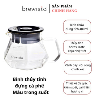 Bình chứa cà phê Server Brewista X-series 400ml - trong suốt