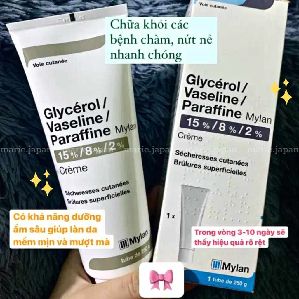 Kem Dưỡng Da Chống Nẻ Pháp Dexeryl Crème 250g Chính Hãng - Nẻ Chàm Glycerol Vaseline Paraffine Creme