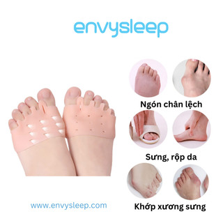 Vớ silicon ENVYSLEEP tách các ngón chân, bộ 2 cái - mềm êm, unisex freesize
