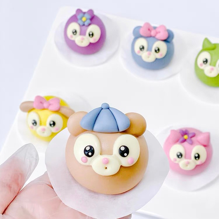 Khuôn làm bánh, tạo hình bánh bao,Bộ khuôn tạo hình chi tiết tạo hình cáo, thỏ, chó, mèo,khuôn tạo hình đất nặn.