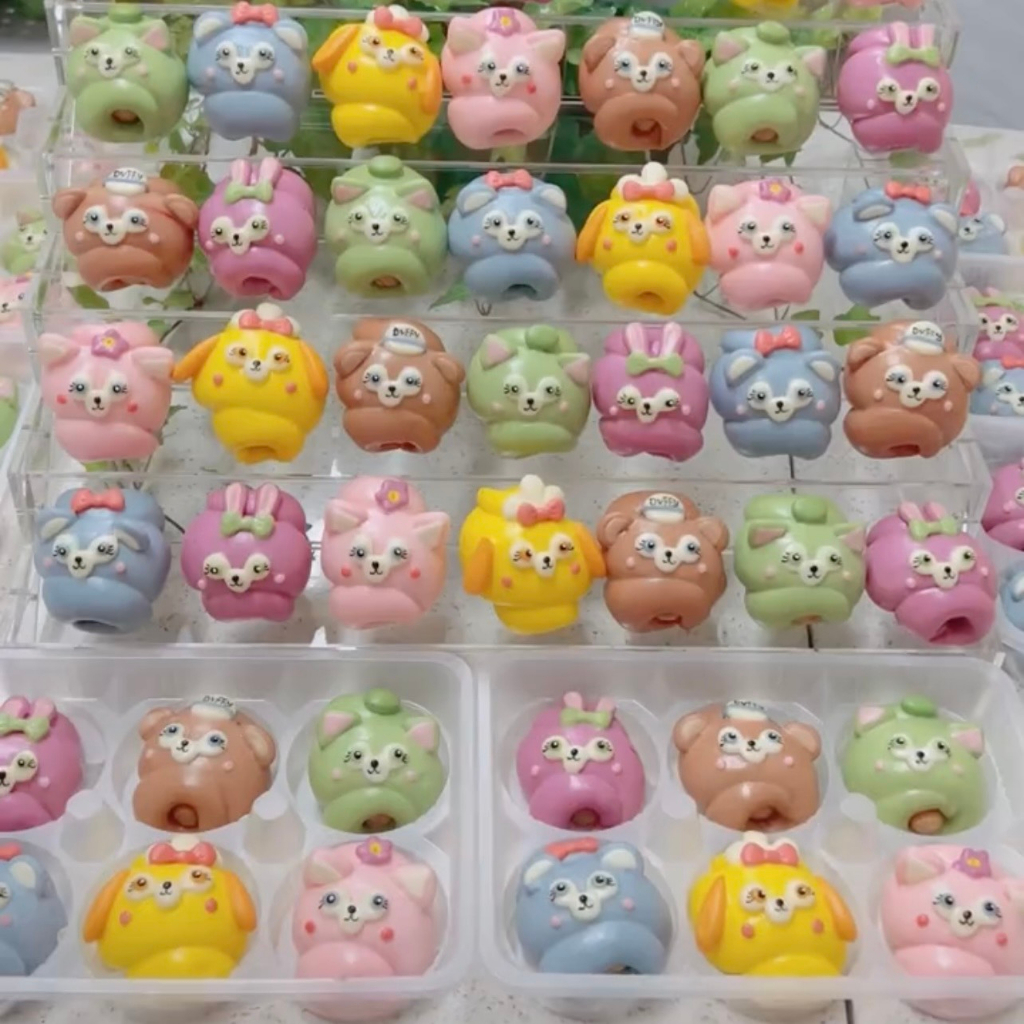 Khuôn làm bánh, tạo hình bánh bao,Bộ khuôn tạo hình chi tiết tạo hình cáo, thỏ, chó, mèo,khuôn tạo hình đất nặn.