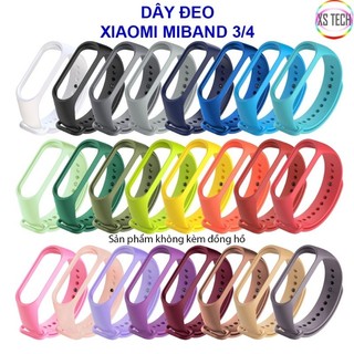 Dây đeo cao su thay thế cho xiaomi miband 3 miband 4