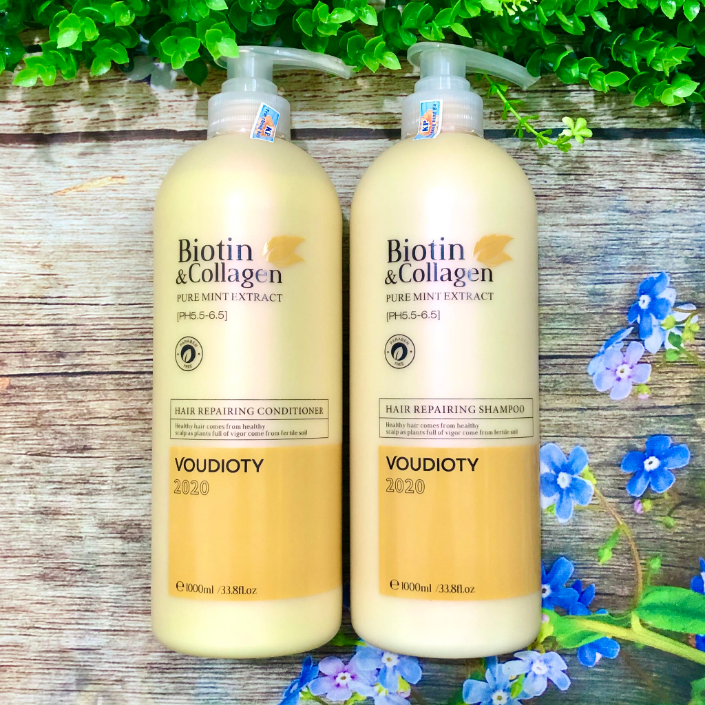 COMBO BIOTIN&COLLAGEN Vàng 1000ML (tặng kèm ủ Karseell)