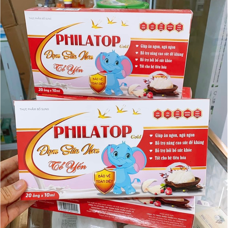 Siro Philatop đạm sữa non yến sào cao cấp giúp bé ăn ngon tiêu hoá tốt