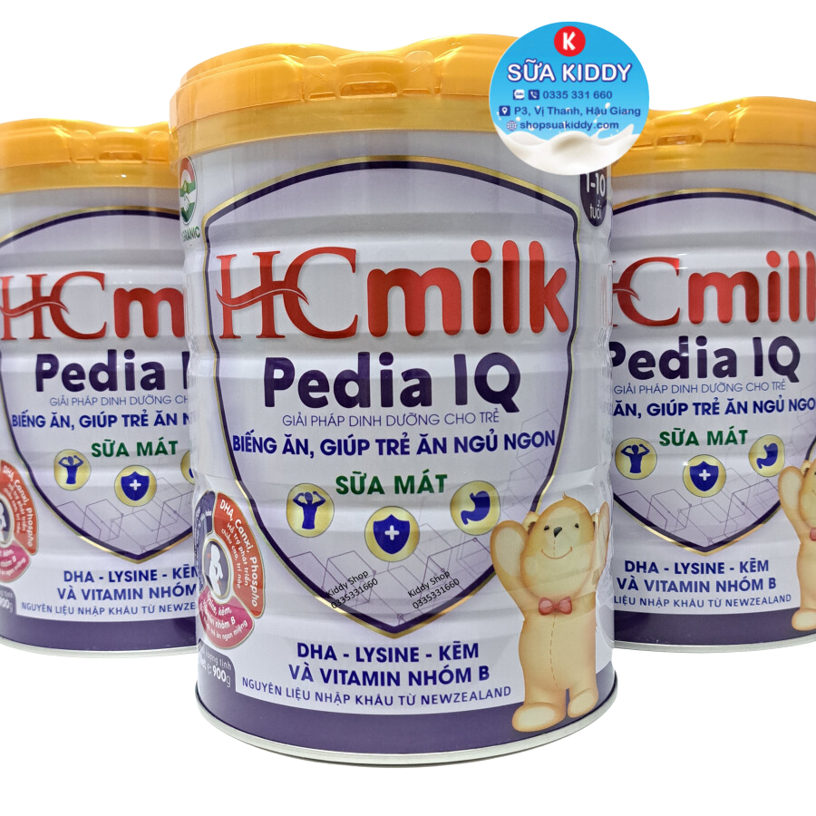 Sữa tăng cân cho trẻ biếng ăn, chậm lớn, không gây táo bón HC MILK PEDIA 900g