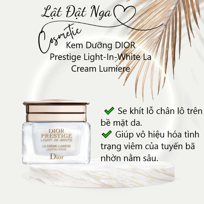 Kem Dưỡng DIOR Prestige Light-In-White La Cream Lumiere (Tester Box Trắng)