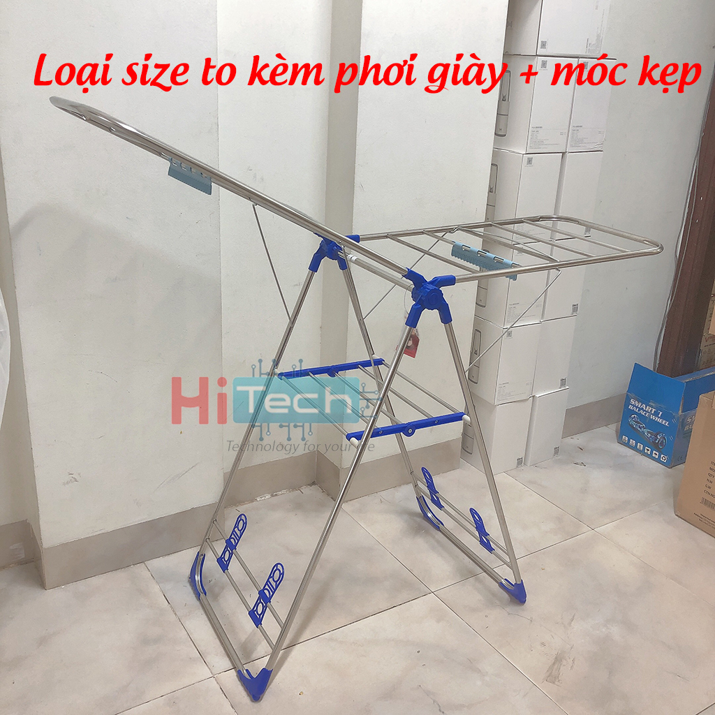 (FREESHIP) Giá Phơi Quần Áo Gấp Gọn Chữ A Hàn Quốc - Giàn Phơi Quần Áo Thông Minh Inox 304 Chắc Chắn Chống Gỉ | BigBuy360 - bigbuy360.vn