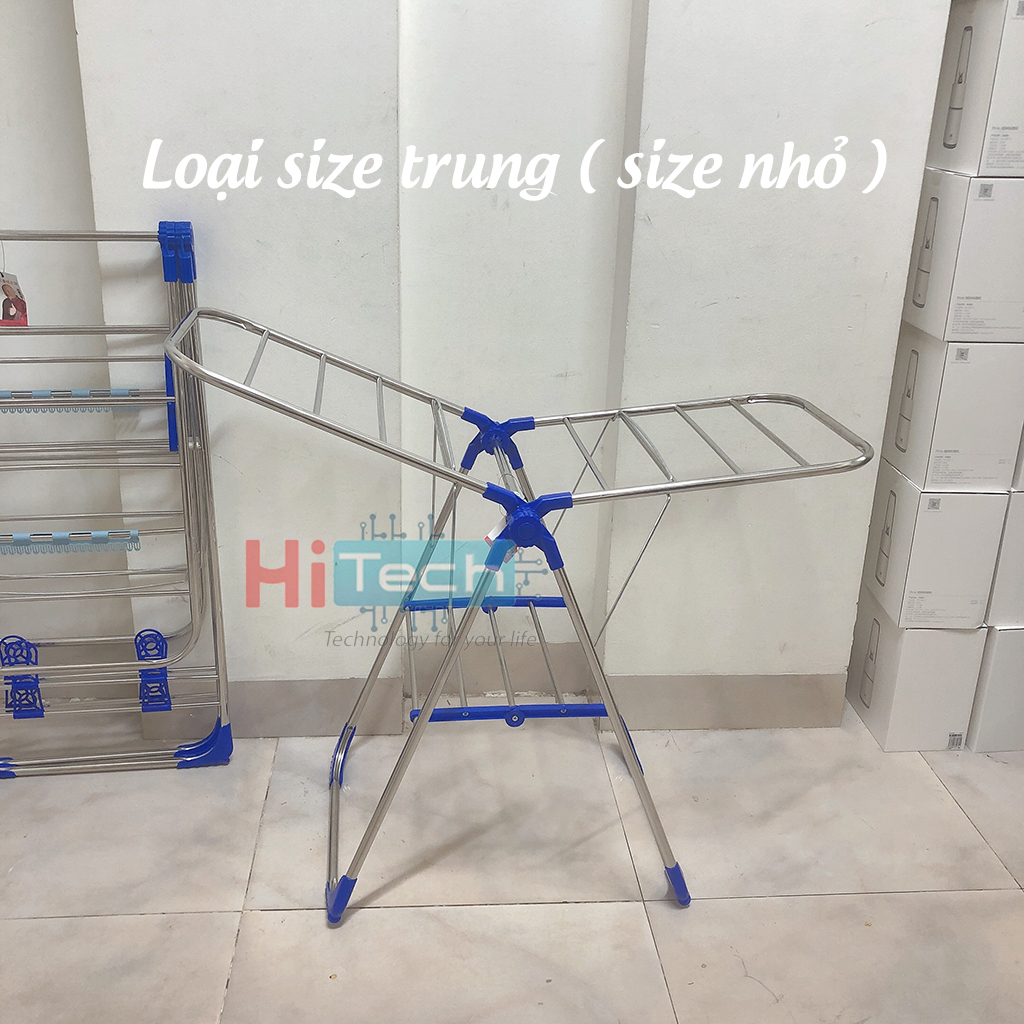Giá Phơi Quần Áo Gấp Gọn Chữ A Hàn Quốc - Giàn Phơi Quần Áo Thông Minh Inox 304 Chắc Chắn Chống Gỉ