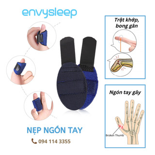 Nẹp ngón tay ENVYSLEEP cố định, giữ khớp xương cho ngón gãy trật gân, chất liệu vải, size nhỏ cho em bé - BỘ 1 CÁI