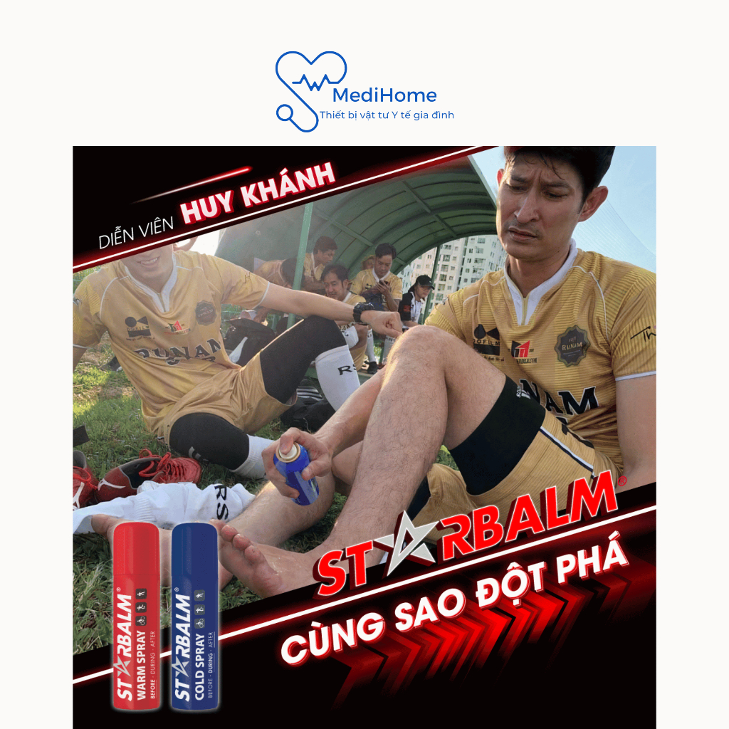 Gel làm nóng Starbalm Warm Gel 25ml 100ml giúp làm ấm nóng các vùng cơ tránh chấn thương vận động - MediHome
