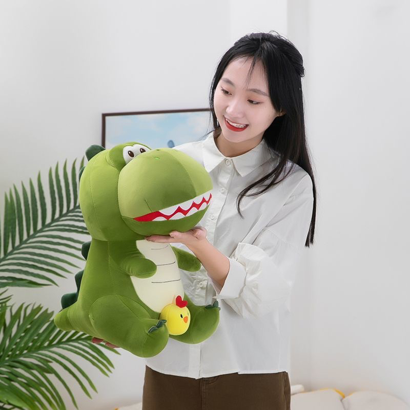 (KHO SỈ] Thú Bông KHỦNG LONG GÀ 25cm Cute - Chất Miniso Mềm - Xịn Xò