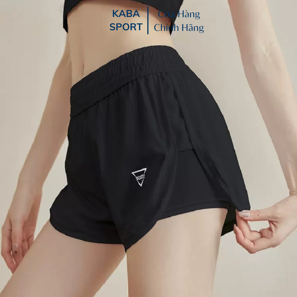 Quần đùi nữ 2 lớp thể thao phù hợp chạy bộ, bơi, gym, yoga KB216. Quần short đùi nữ ngắn vải thun lạnh co dãn Sport Fn