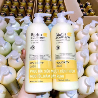 Combo Chăm Sóc Tóc BIOTIN$COLLAGEN Vàng (Tặng ủ KAR)