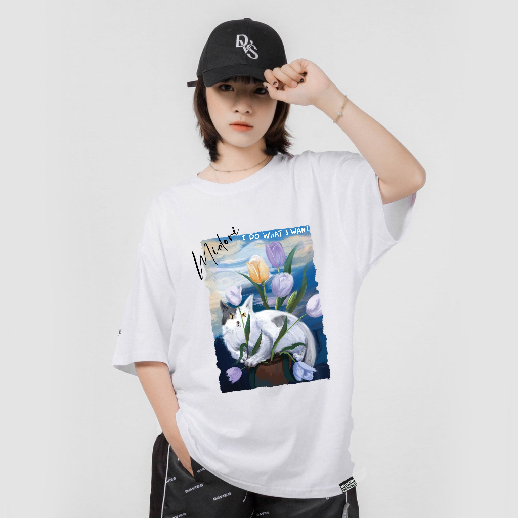 Áo phông tay lỡ form rộng Unisex Thun Nam Nữ HỒNG HẠC Cao Cấp Local Brand Mi Midori