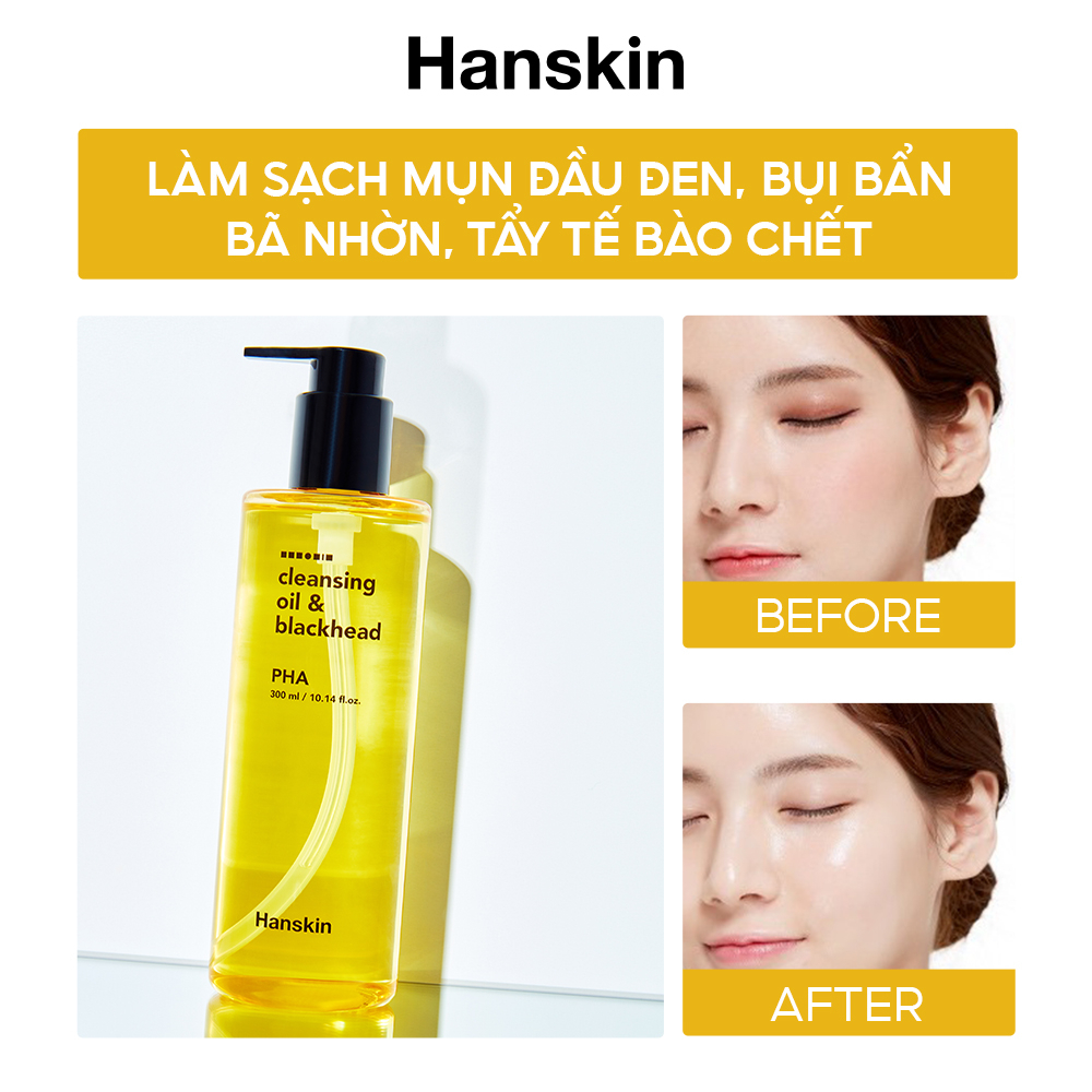 Dầu Tẩy Trang Hanskin Pore Cleansing Oil PHA 300ml