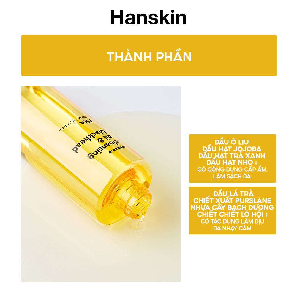 Dầu Tẩy Trang Hanskin Pore Cleansing Oil PHA 300ml