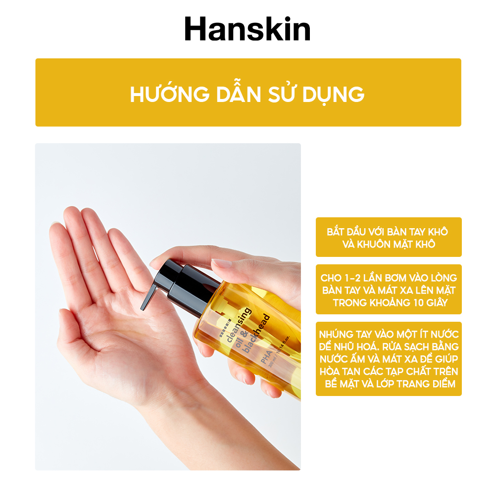 Dầu Tẩy Trang Hanskin Pore Cleansing Oil PHA 300ml