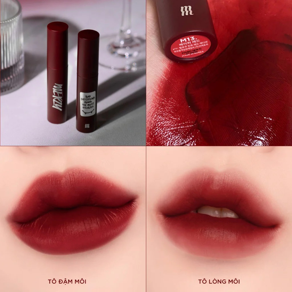 Son Merzy Mellow Tint Vapor Red Edition màu M13 phiên bản giới hạn