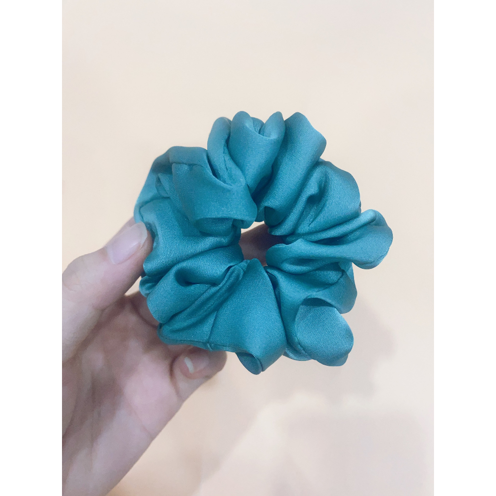 Cột Tóc Lụa MUPPY Vải Trơn Basic Nhiều Màu Pastel Dễ Thương